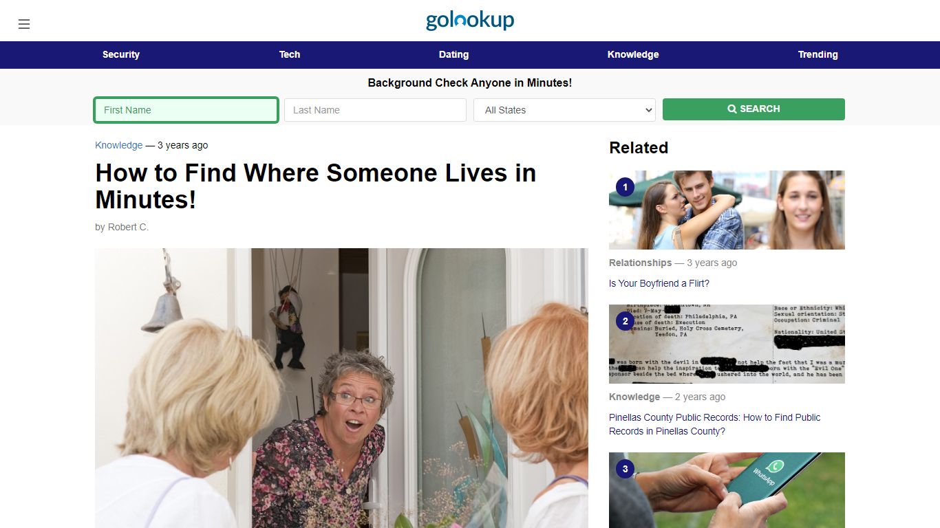 How to Find Where Someone Lives in Minutes! - GoLookUp